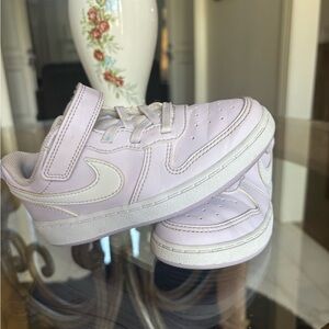 Nike Purple and White Sneakers w strap size 10c